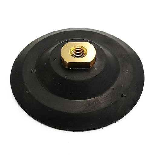 SHDIATOOL 5 Inch Backer Pad or Backing Pad of Rubber Body with 5/8-Inch-11 Thread for Diamond Pads