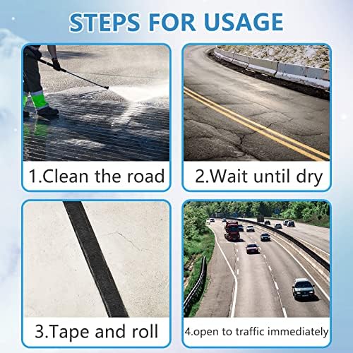 2 Inch Asphalt Crack Filler Tape Asphalt Tape for Driveway Repair Joint