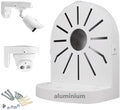 Security Camera Mount Bracket, Aluminum Indoor Outdoor Wall Mount Bracket L-Type Bracket for CCTV Security Dome IP Camera Mounting Dome Security Camera Junction Box Mount Bracket Universal