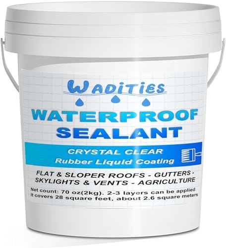 Invisible Waterproof Sealant Clear 70oz, Water-Based Waterproof Coating