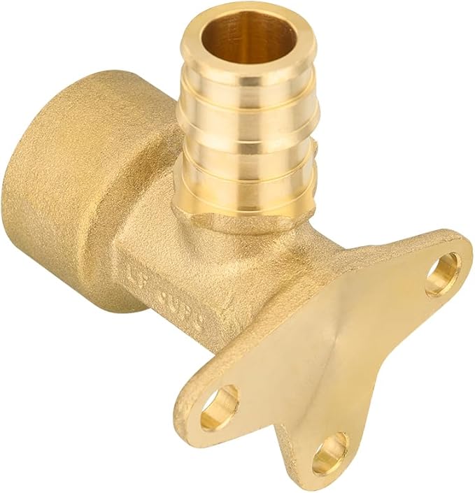 (Pack of 50) EFIELD Pex-A Expansion1/2"x 1/2" Female NPT Drop-ear Elbow Brass Fitting ONLY For Pex-A Tubing Connection, ASTM F1960,(PEX1960116-50PCS)