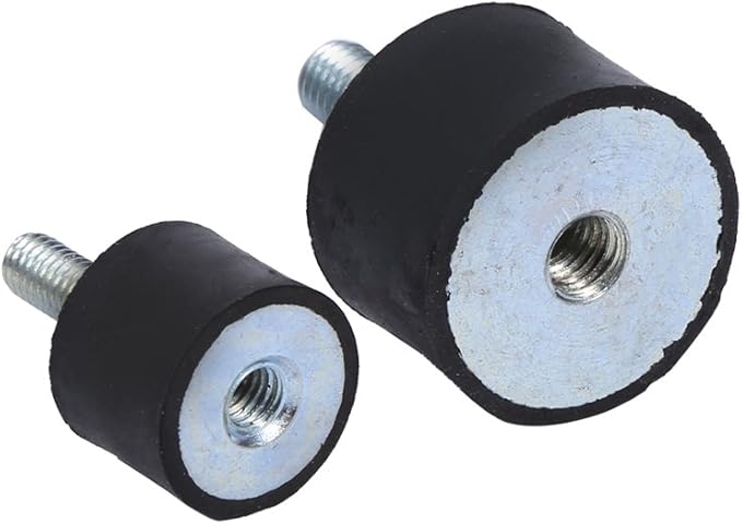 M8 M6 Vibration Isolator, Keenso Vibration Mount 2 Threaded Studs AntiVibration Isolation Rubber Mounts Boat Bobbins, pack of 4(VD3020 M823) Other Tuning