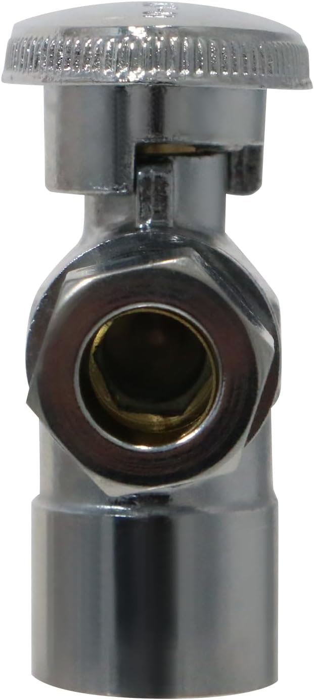 XFITTING 3/8 Inch OD Compression x 1/2 Sweat Angle Valve, 31-3-1=2XX, 2 Pieces