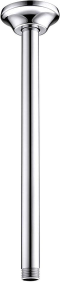 BESTILL 12 Inch Ceiling Mount Rain Shower Head Arm and Flange, Chrome