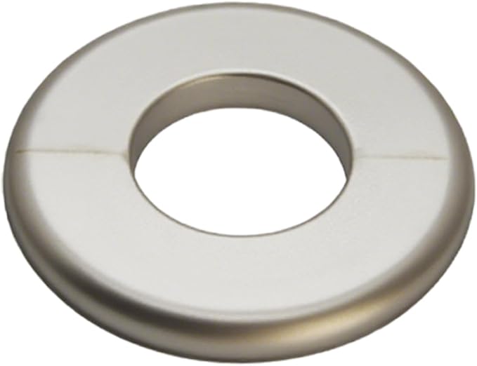 1 Piece Wall Split Flange, Self-Adhesive Escutcheon Plate for 33mm/1.3" Dia Pipe, ABS Round Plumbing Cover Plates for Bathroom Kitchen Toilet Faucet, Gold