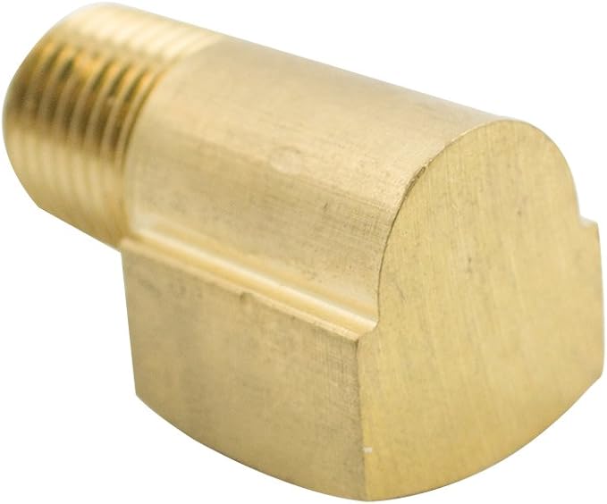 Legines Brass 90 Degree Street Elbow 1/4" NPT Male x 1/4" NPT Female Barstock Pipe Fitting (Pack of 2)