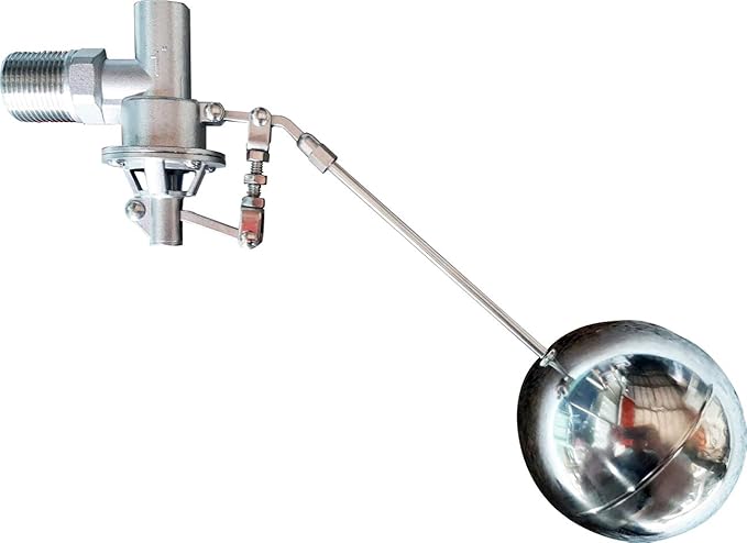 304 Stainless Steel Balanced Float Ball Valve, Tank Mount, 100 Psi, 1 inch NPT Male…