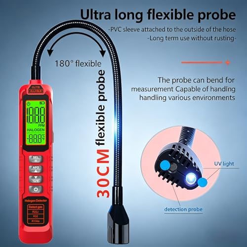 HVAC Refrigerant Leak Detector, AC Halogen Leak Detection