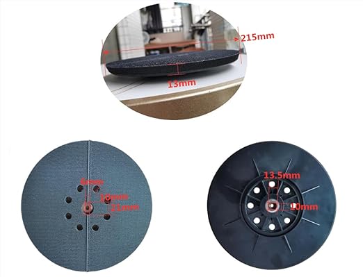 1Pcs 9 Inch 8 Hole Drywall Sanding Pad for Drywall Sander, Replacement Backing Pad Used with Hook and Loop Grinding Polishing Sanding Disc