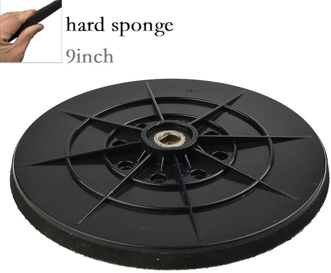 Drywall Sander Backing Pad Sanding Disc Support Plate Ho-ok Lo-op Grinding Polishing Sanding Disc -Diameter 9 Inch/215mm - 10 Holes 6Mm Thread