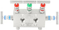 5 Valve Manifold 316 Stainless Steel 5 Way High Pressure Manifold Gas Distributor for Pressure Gauges and Pressure Transmitters from Rosemount, Siemens, Honeywell, E+H