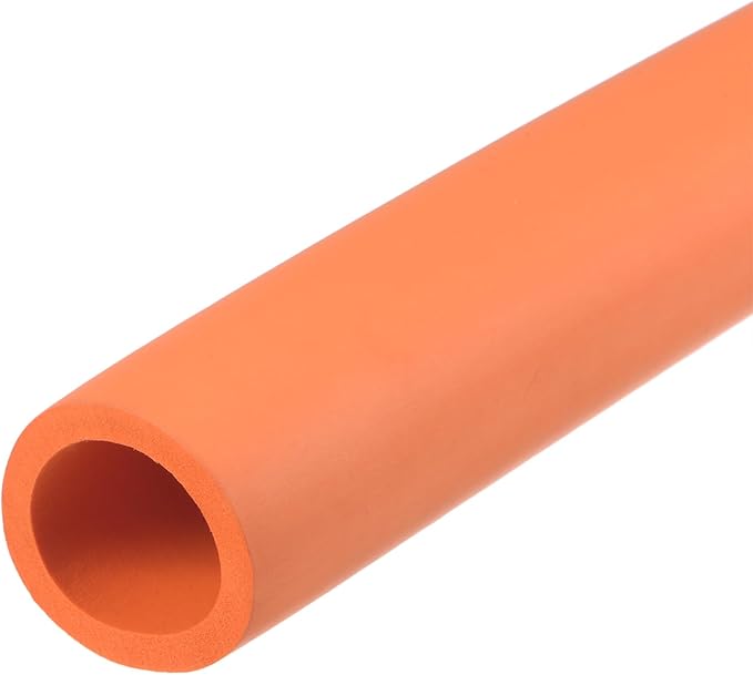 uxcell Foam Tubing for Handle Grip Support, Pipe Insulation Outside Pipe Lagging, 32mm(1 1/4") ID 44mm OD 1m Orange