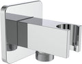 All Aquaiaw Water Supply Elbows are Without Nipples. Aquaiaw Wall Supply Elbow with Flange. Tapered 1/2 NPT Female Inlet, Brass Wall Union with Handshower Holder, Square, Polished Chrome, G1/2 Outlet