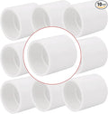 10Pack 1-1/4" PVC Pipe Coupling Adapter Pipe Fittings (Socket x Socket) Contractor Pack Schedule 40 Heavy Duty 1.25 Inch PVC Slip Socket Connectors for DIY PVC Shelf Garden Support Structure, White