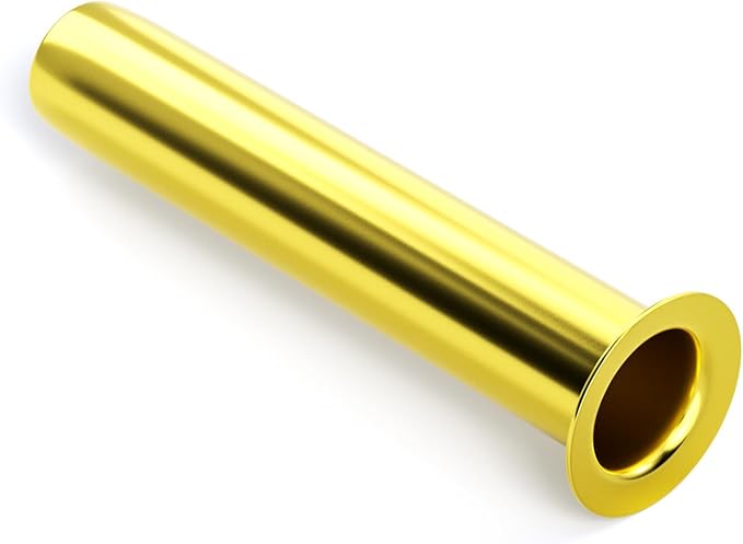 GASHER 100PCS Brass Compression Fitting, Brass Compression Insert Tube Support 1/8" Tube OD