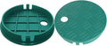 Cunguv Valve Box Cover Lid Sprinkler Valve Box Lid Replacement ID 5.5" OD 6" for Circular Irrigation Control 2 Pieces