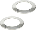 Wall Split Flange, Stainless Steel Round Escutcheon Plate for 3.97"/101mm Diameter Pipe, Pack of 2