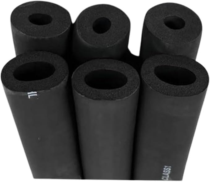 Pipe Insulation Foam Tube 1/2" ID*3/8" TH-6Ft Foam Tubing Black Pipe Cover Heat Preservation for Outdoor Water Pipe Insulation,AC Unit, Guitar Stands, Exercise Machine Handle and Roof Rack Etc