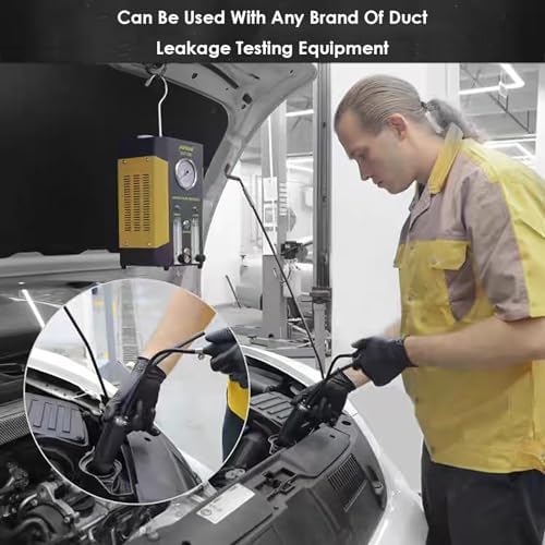 Universal Easy Intake Adapter automotive smoke machine leak detector Automotive Smoke Machine Bladder, Pipes Fuel Leakage Detector for Automotive Smoke Leak Detector Diagnositc Test Power Converters