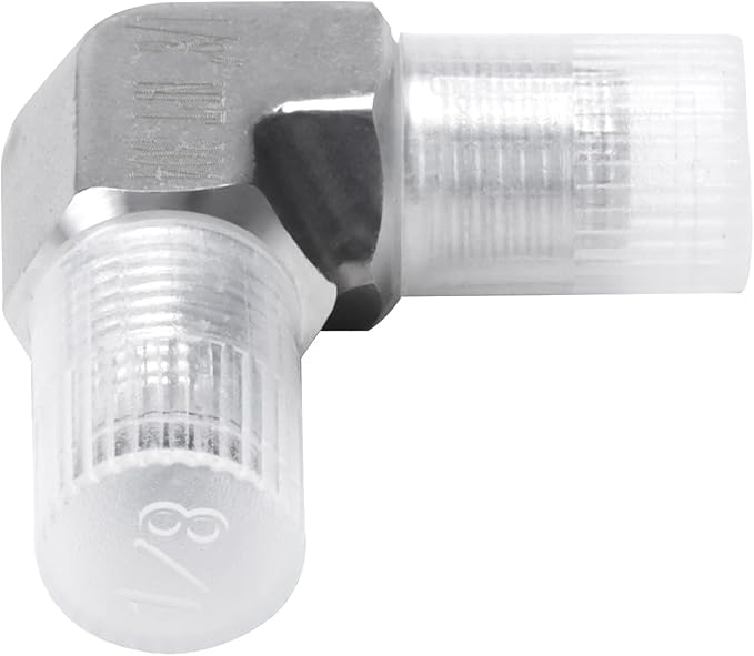 90 Degree Street Elbow - 1/8" NPT Male to 1/8" NPT Male Stainless Steel 304 Heavy Duty Forged Barstock Street Elbow Adapter Pipe Fitting (pack of 2)