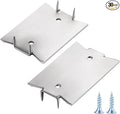 Wensilon(30 pcs) Stainless Steel 304 1.5X2 Inch 16-Gauge Anti-Nail Protection Plate Shield, Nail Plate for Wood Studs, Steel Cable Wire Protector Plate with Sharp Pointed Prongs