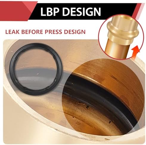 2Pcs EFIELD 1/2"Copper Press x 1/2"PEX Coupling Adapter(PEX1807344-2)