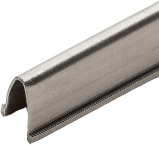 Sliding Door Repair Track Cover Repair Worn Damaged Sliding Glass Door Repair Horizontal Sliding Window Tracks Stainless Steel | Track Replacement for Patio Glass Door Repair (8 Feet)