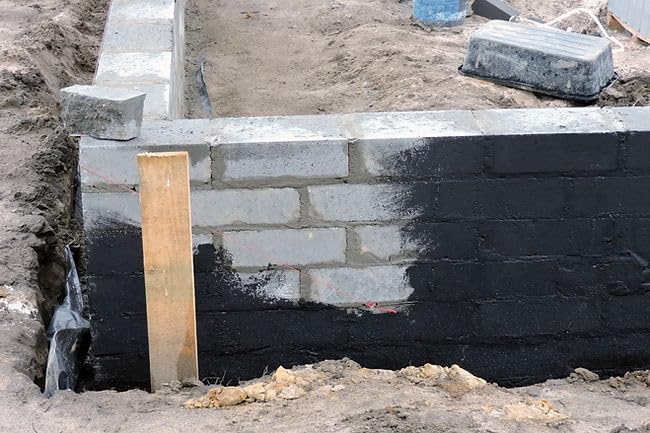 Foundation Coating – 5 Gallon Pail - Basement Wall Sealant & Waterproofing - Liquid Rubber Foundation Sealer for Concrete, Brick, Masonry, Metal & Wood - Heavy-Duty Foundation Leak Repair