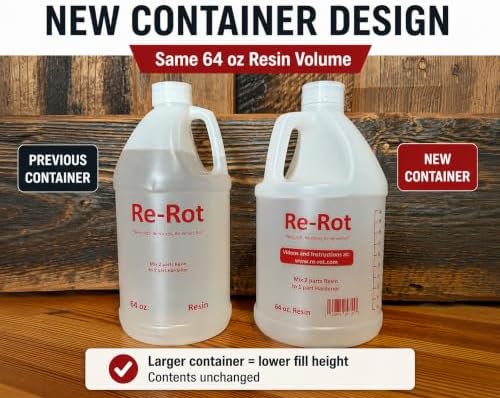 Re-Rot Liquid Wood Rot Repair Kit, 96 oz Penetrating Epoxy Resin