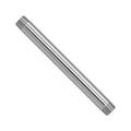 Naiture Brass Heavy Duty 1/2 NPT Connection Threaded Pipe Fitting Nipple, 8" Long, Chrome Finish