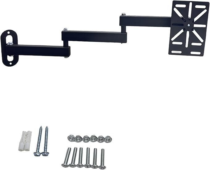 Movable L-Shaped Dome Camera Bracket, Used for Wall-Mounted Installation of Security Dome Cameras, Camera Installation, (Movable L-Shaped Bracket + Wall-Mounted Bracket) (7.8in+7.8in+7.8in)