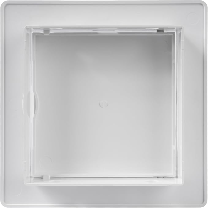 4x4 Inch White Access Panel – ABS Plastic Rectangular Wall & Ceiling Access Door for Plumbing Electrical HVAC – Easy Install Indoor Panel for Drywall Home Improvement and Maintenance