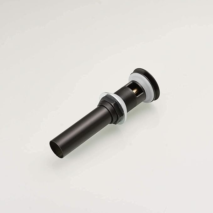 Bathroom Sink Drain Black Pop Up Drain Stopper with Overflow Vanity Commercial for Sink Fits Standard Bathroom Sink Hole 1-1/2" to 1-3/4"