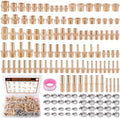 146Pcs Brass Hose Pipe Fitting & Hose Barb Fitting Kit