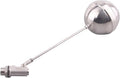 Stainless Steel Float Ball Valves - 1/2” NPT Male Thread Flow Control Float Sensor Valve Automatic Water Level Control Float For Tank Pond Water Tower