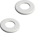 1 Pack Wall Split Flange for 2.01 Inch/51mm OD Pipe ABS Escutcheon Plate Self-Adhesive Round Plumbing Cover Plates for Water Pipe Faucet Decoration, White