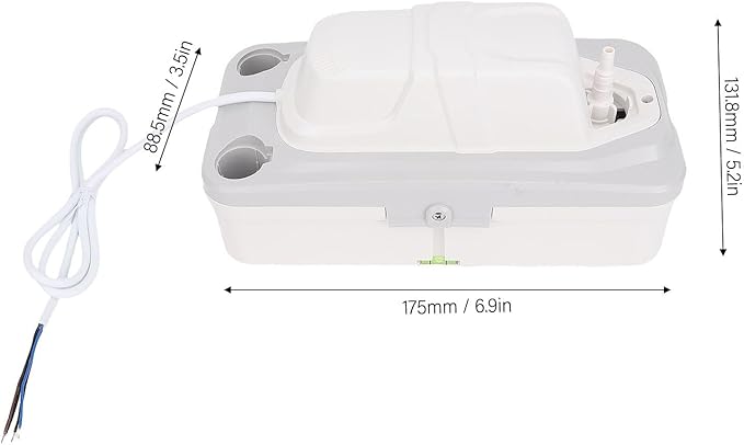 Condensate Removal Pump, 320L / H 10M 1500ml Water Pond, HVAC Drain Pump with Automatic Safe Switch for Less 20 Horsepower Air Conditioning, Dehumidifiers, Boilers
