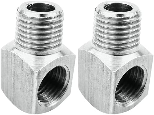 Beduan 304SS 90 Degree Barstock Street Elbow 1/4 Male x 1/4 Female NPT 2PCS