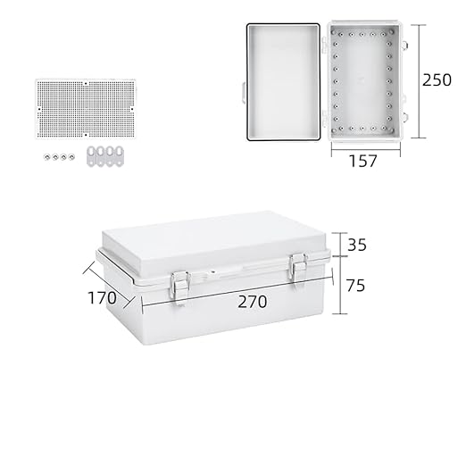 Waterproof Electrical Box Outdoor Project Boxes (10.8"x6.8"x4.5")