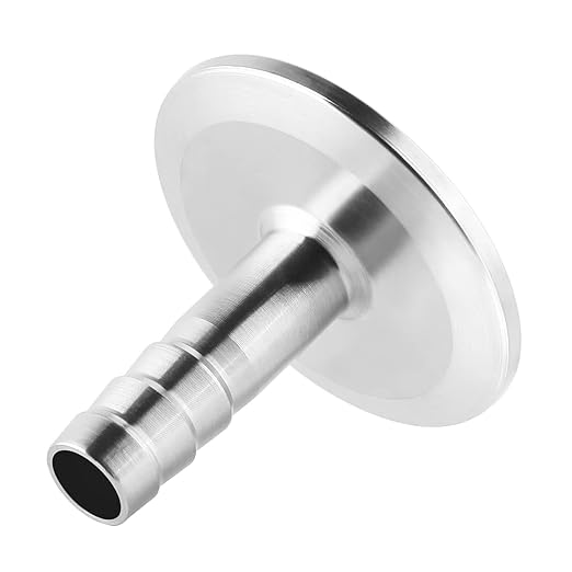 1.5" Tri Clamp to 3/8" Barb Fitting Stainless Sanitary Home Brew Adapter (Ferrule OD 50.5mm)