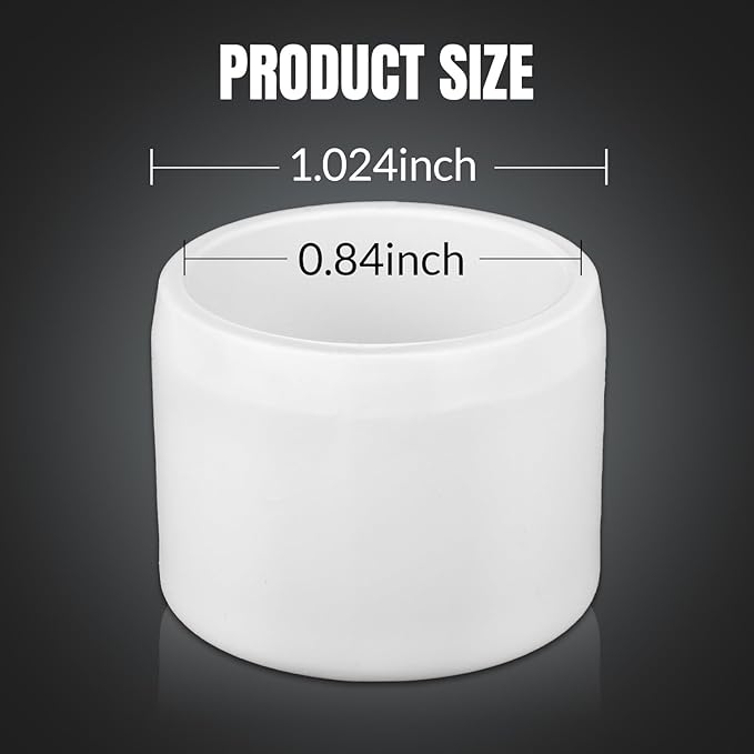 20Packs 1/2" PVC Pipe End Cap Plug Adapter Pipe Fitting，Schedule SCH40 Grade PVC Pipe End Cap Plug Adapter, White 1/2 inches Socket Fittings for Build Furniture DIY Garden Shelf