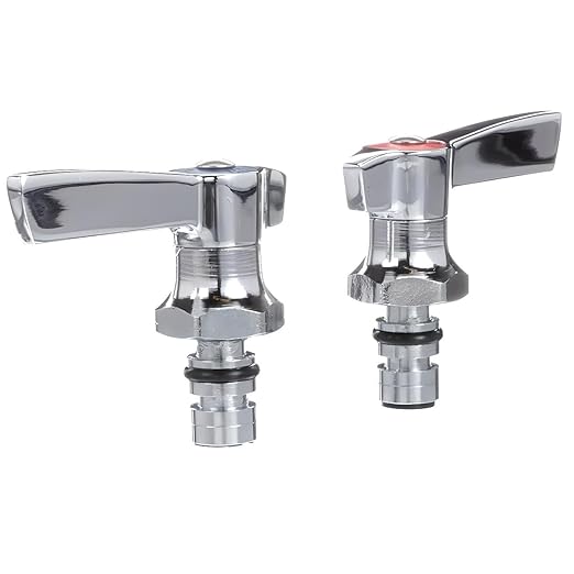 Component Hardware Top-Line KL13-0010 Old Style Low Lead KL13 Series Repair Kit for Compression Valve Includes: Hot and Cold Valve and Handles Repair Kit