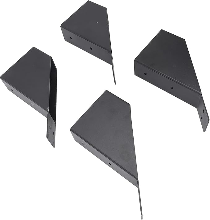 Pongnas Bracket Kit Galvanized Steel 45 Degree Angle Support Bracket with Drainage Hole for Pergolas Gazebos Cabins Yards Garages