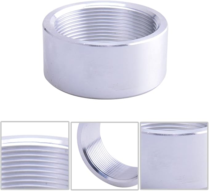 Aluminum 2 Inch NPT Female Thread Weld On Pipe Fitting Bung 2" NPT Female Pipe Coupling 2Pcs