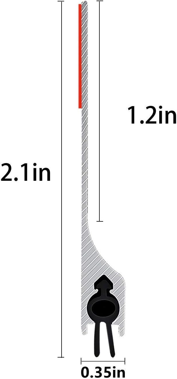 Metal Door Draft Stopper Bottom Mice Seal Strip Noise Blocker, Aluminium Mouse Sweep 2" W x 36" L, Black