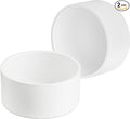 4“ PVC Pipe End Cap Fitting (Compatible with 4.5" OD), 2 Pcs End Caps, Schedule 40 Furniture Grade Pipe Plug for Building PVC Furniture DIY Garden Shelf