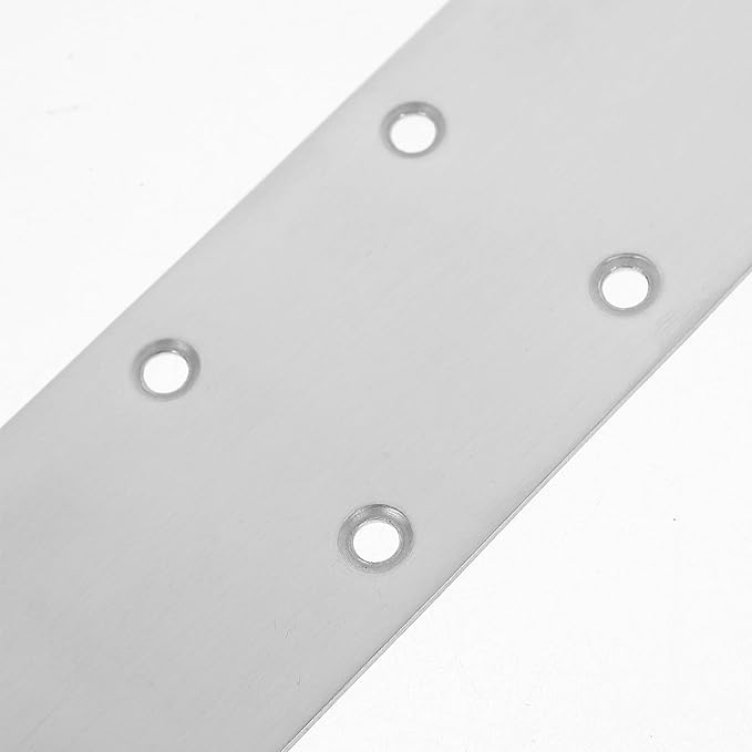 5pcs Stainless Steel Mending Plates with Screws Flat Straight Metal Brackets for Wood Furniture Repair Corner Brace for Cabinet Shelf Table and Chair Reinforcement