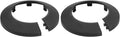 uxcell Escutcheon Plate, 1Pcs 50mm - Fit 1.9" Outer Diameter Split Pipe Flange Water Pipe Cover Collar Decoration, PP Plastic Plumbing Cover Plates (Black)