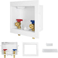20-PACK GUOFIS Washing Machine Outlet Box, PEX Laundry Washer Box with Central and Side Drain Design(1/2"PEX-A Expansion Connection Inlet X 3/4"MHT Outlet)(WM003-20Pack)