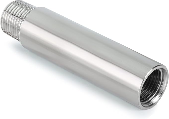 TAISHER 2PCS Stainless Steel Pipe Fittings, 3/4" NPT Male x 3/4" NPT Female Threaded, 4" Length Nipple Cast Pipe
